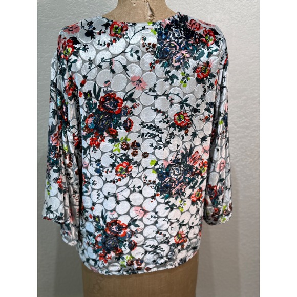 Anthropologie Floral Wrap Top - Multicolor - Picture 6 of 11